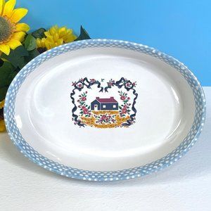 Vintage 1995 Teamson Stoneware Casserole Oven Bake Serving Decorative‎ Dish